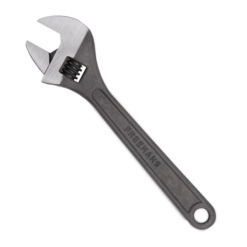 FREEMANS 12" Phosphate Finish, Anti-Corrosion Adjustable Wrench Spanner, Adjustable Wrench for All Nut Sizes, Easy to Grip …
