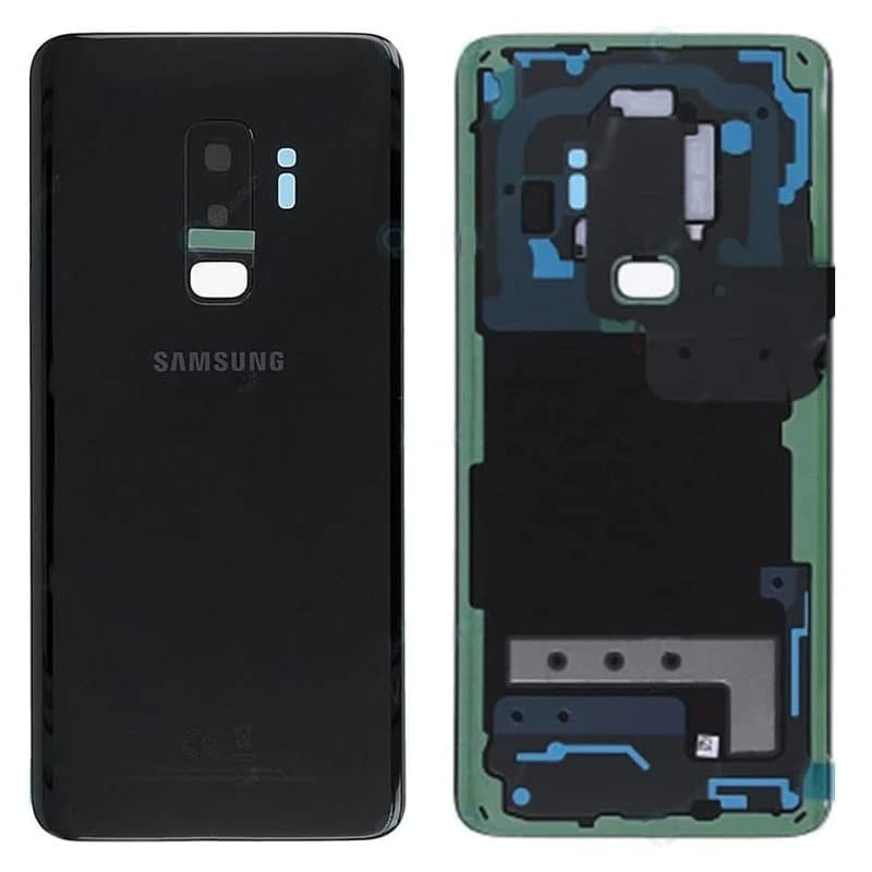 Mozomart Back Panel Glass for Samsung Galaxy S9 Plus : Black (100% OG with Camera Lens)