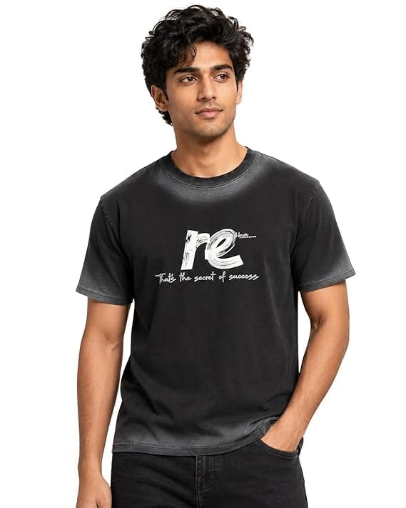 Men's Cotton Graphic T-Shirt | Casual Wear | Round Neck