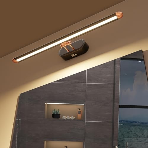 Murphy 6W 3-in-1 Color Chnaging Black Rose Gold Finish LED Mirror Picture Wall Light,Bathroom Vanity Led Mirror Light with …