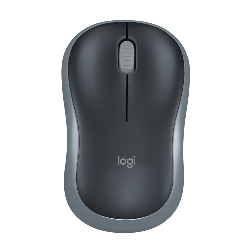 Logitech M186 Wireless Mouse, 2.4GHz with USB Mini Receiver, 3 Years Battery Life, 1000 DPI Optical Tracking, Ambidextrous, Compatible with 
