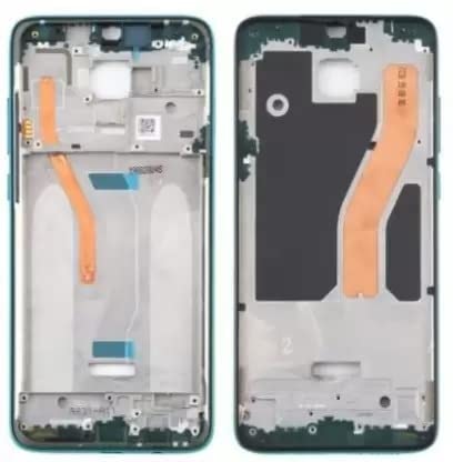 Mozomart LCD Middle Frame Crome Chassis Body Compatible with Xiaomi Redmi Note 8 Pro (Green)