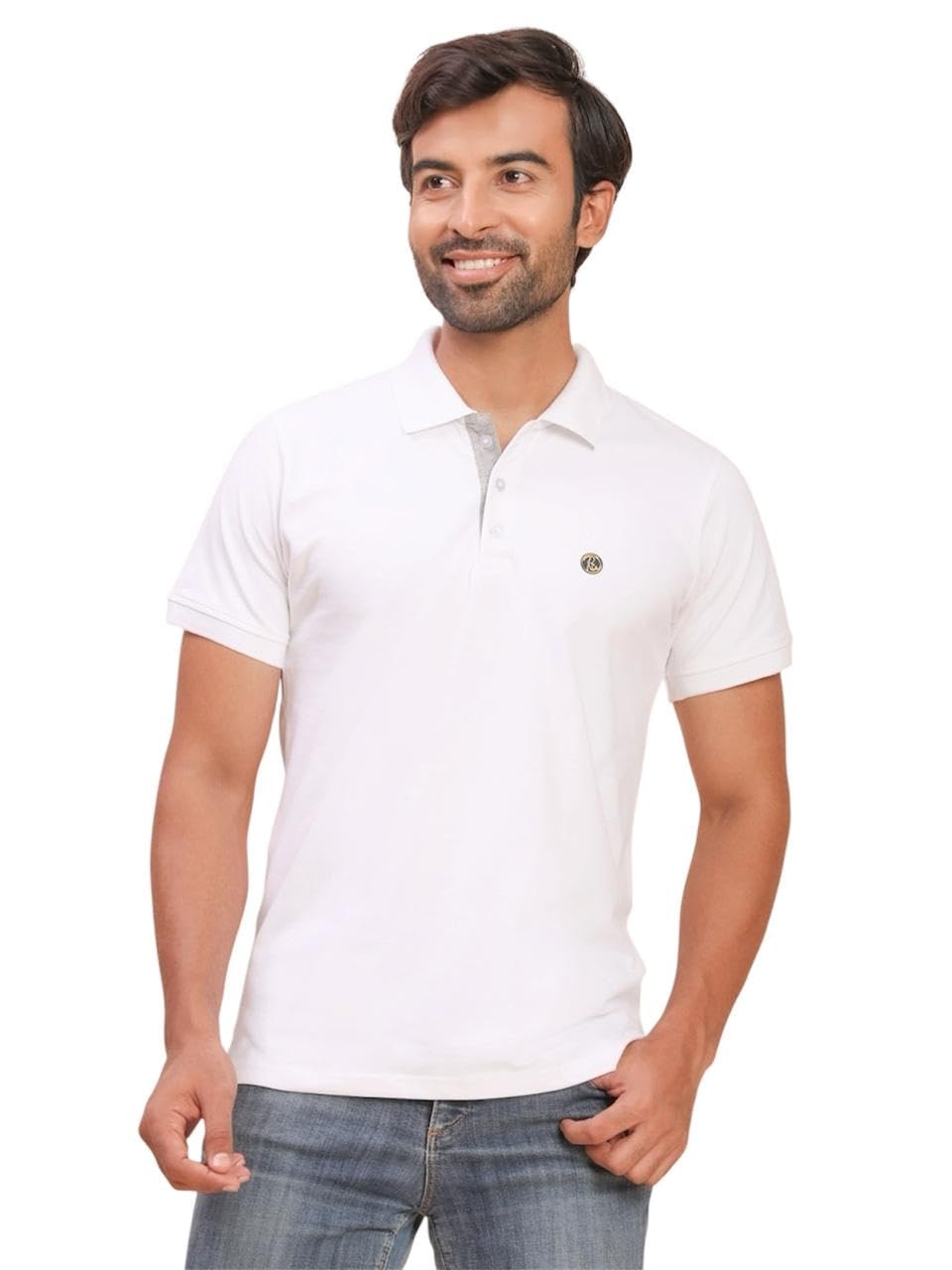 RELIGHT WEARS Polo T-Shirt for Men Premium Cotton Stretchable T-Shirts with Regular Fit