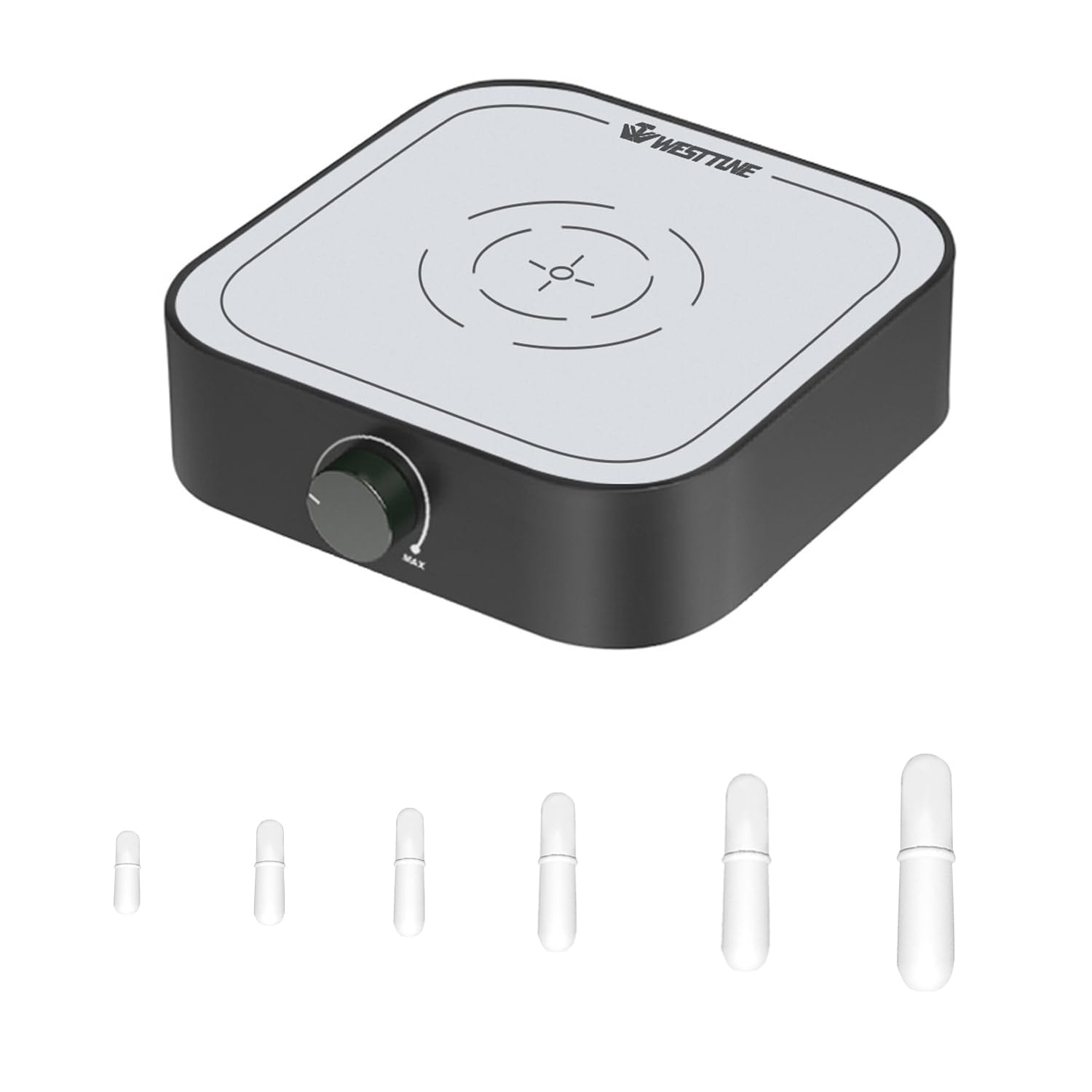 3000rpm Magnetic Stirrer Mixer with 2pcs Stir Bar Set, Brushless DC Motor Max 3000ml Electric Magnetic Stir Plate Mixer ?No Heating)