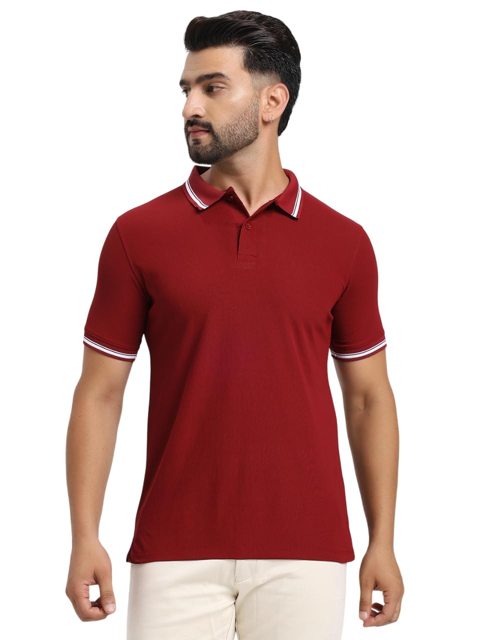 KCOTS Men’s Polo T Shirt | Comfortable Cotton Blend, Polo Collar, Regular Fit | Stylish & Premium All Day Wear