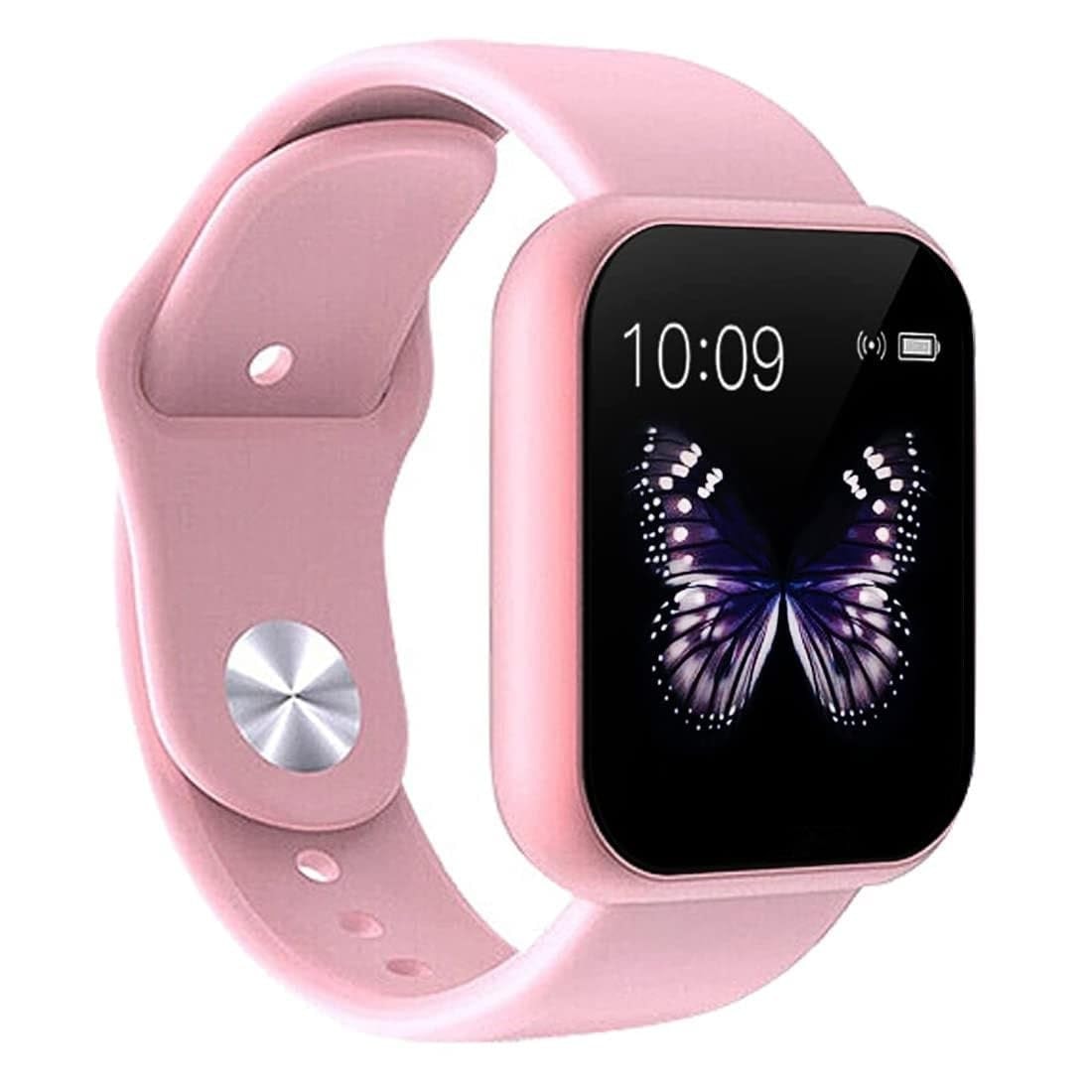 MARVIK M I D116 Smart Watch for Men, Women, Boys, Girls, Kids, Single Touch Interface, IP68 Waterproof with Daily Activity Tracker, Heart Rate Sensor, Watch for Android and iOS Phones - Pink