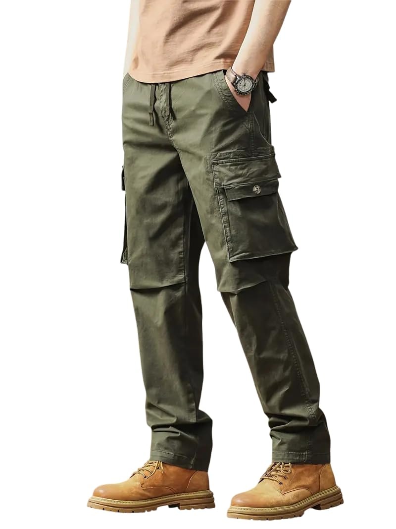 TAGAS Men’s Cotton Cargo Pants | Men Cargo Jogger Pant | Slim Fit Track Pants with Side Pockets | Stylish Streetwear Lower …