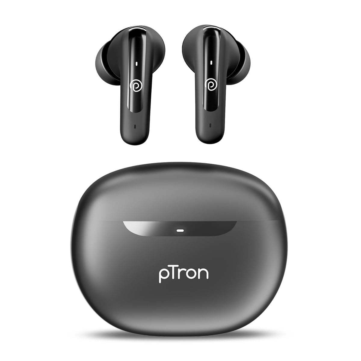pTron Bassbuds Astra in-Ear TWS Earbuds w/Stereo Sound, 50Hrs Playtime, Stereo Calls, Custom EQ, Mobile App, BTv5.3 Headpho…