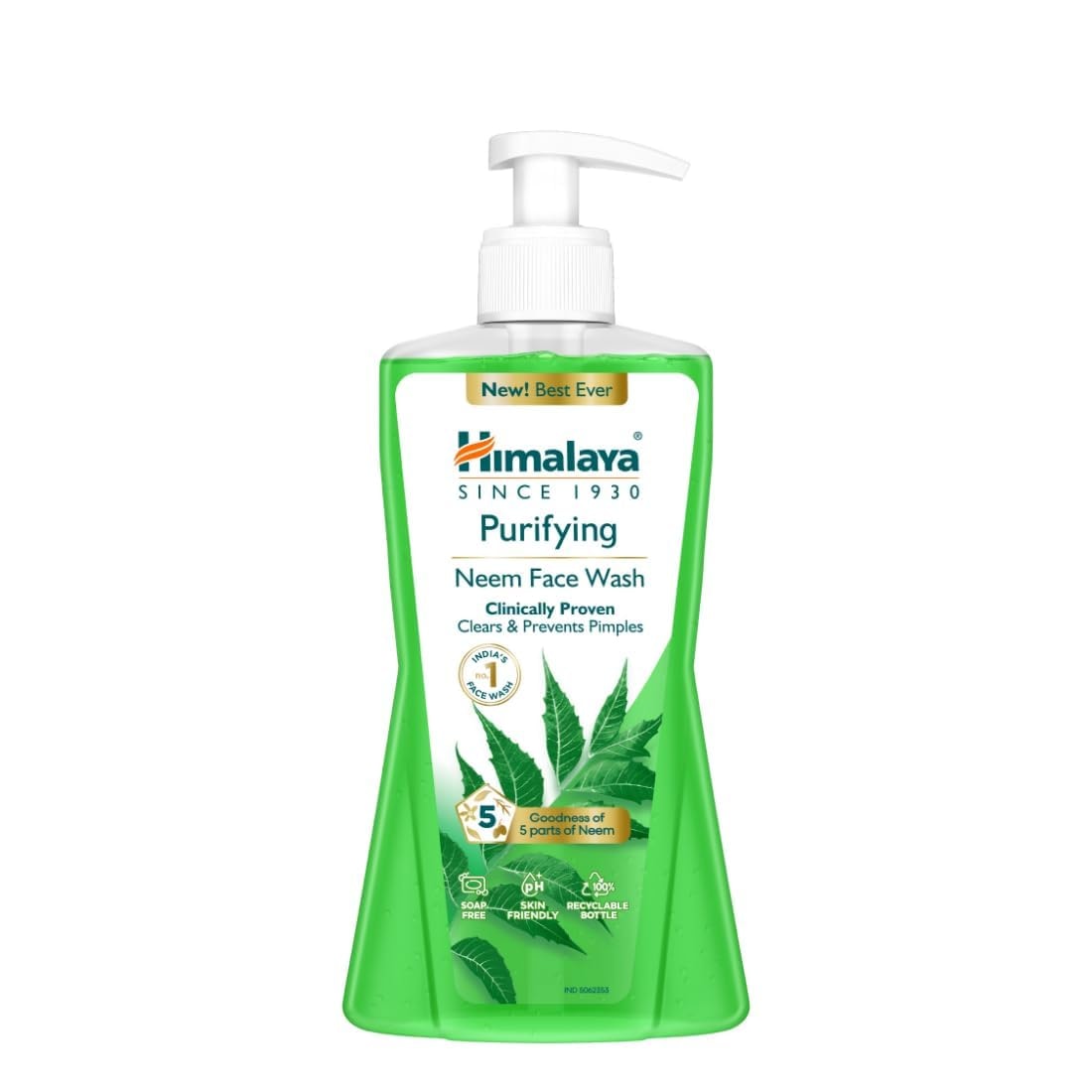 Himalaya Purifying Neem Face Wash | With 5 Parts of Neem & Turmeric | Clears & Prevents Pimples & Acne | Clinically Proven …