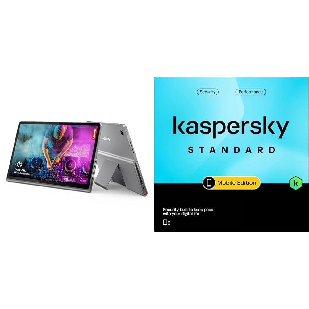 Lenovo Tab Plus with Octa JBL Hi-Fi Speakers| 8 GB RAM, 128 GB ROM| 11.5 Inch, 2K, 90 Hz Refresh| Wi-Fi Tablet + Kaspersky Standard Mobile Security 1 Device 1 Year (Physical Pack)