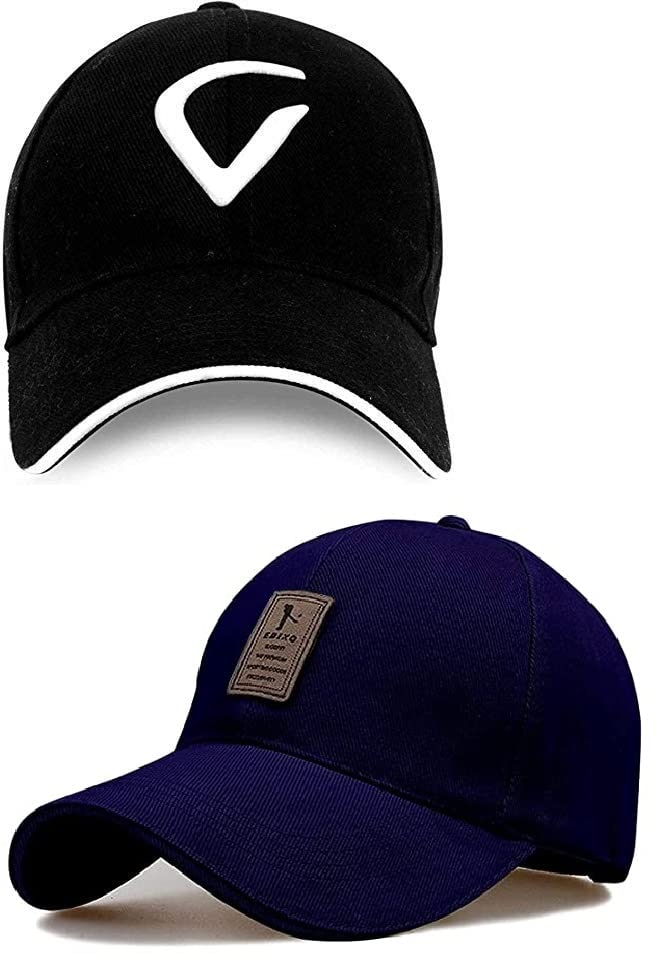 SELLORIA Acrylic Combo Pack Of 2 Stylish Sport Virat Inspire + Baseball. Ny Cap For Men And Boy's Cap (Pack Of 2) Multicolour, One Size