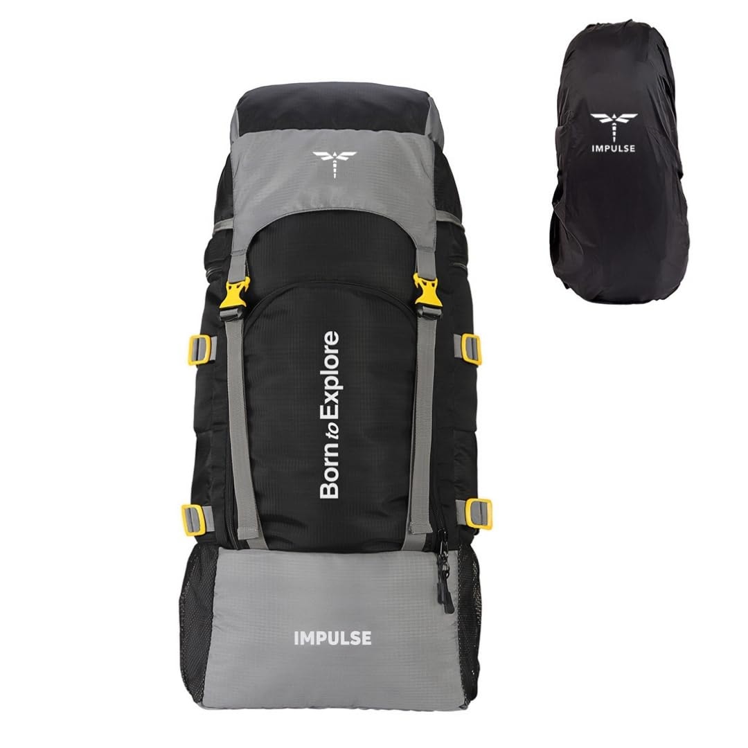Impulse 4 Compartment Rucksack Bags 60 Litres Travel Bag For Men Tourist Bags For Travel Backpack For Hiking Trekking Bag F…