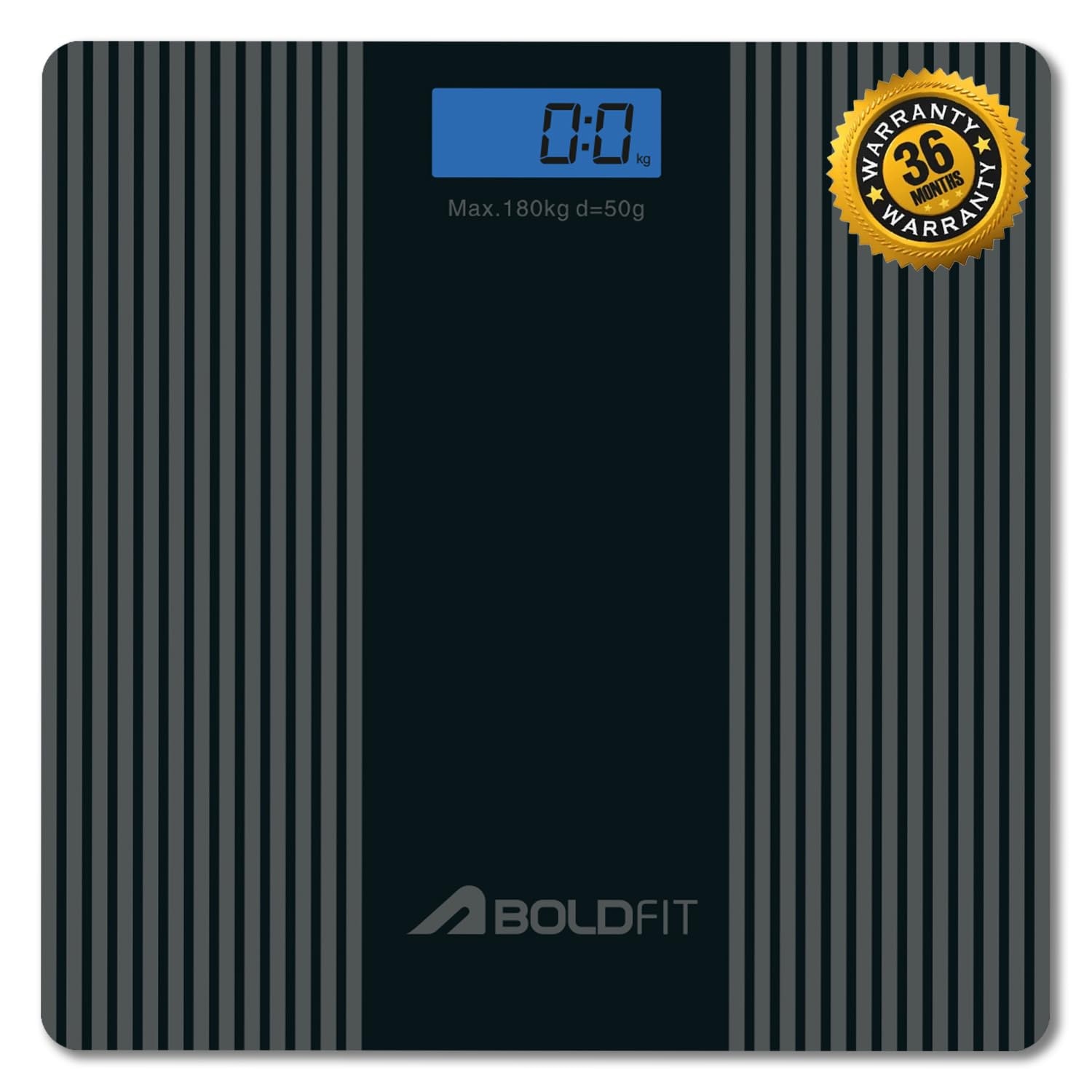 Boldfit Weight Machine for Home Digital Weighing Machine for Human Body with LCD Display Max Weight Capacity 180Kgs (Batteries Not Included)