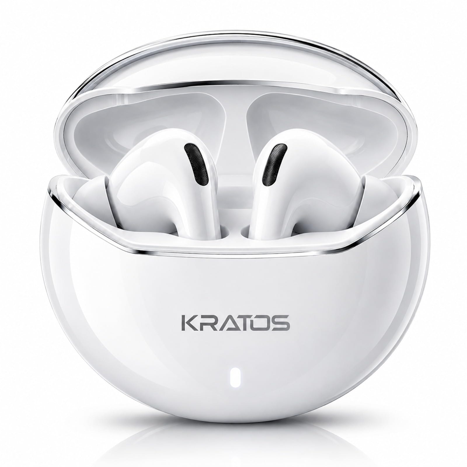 Kratos TW02 Ear Buds Wireless with 60H Playtime, Noise Isolation & Clear Calls, Bluetooth Earbuds with Voice Assistant, Ear Buds with Blueto