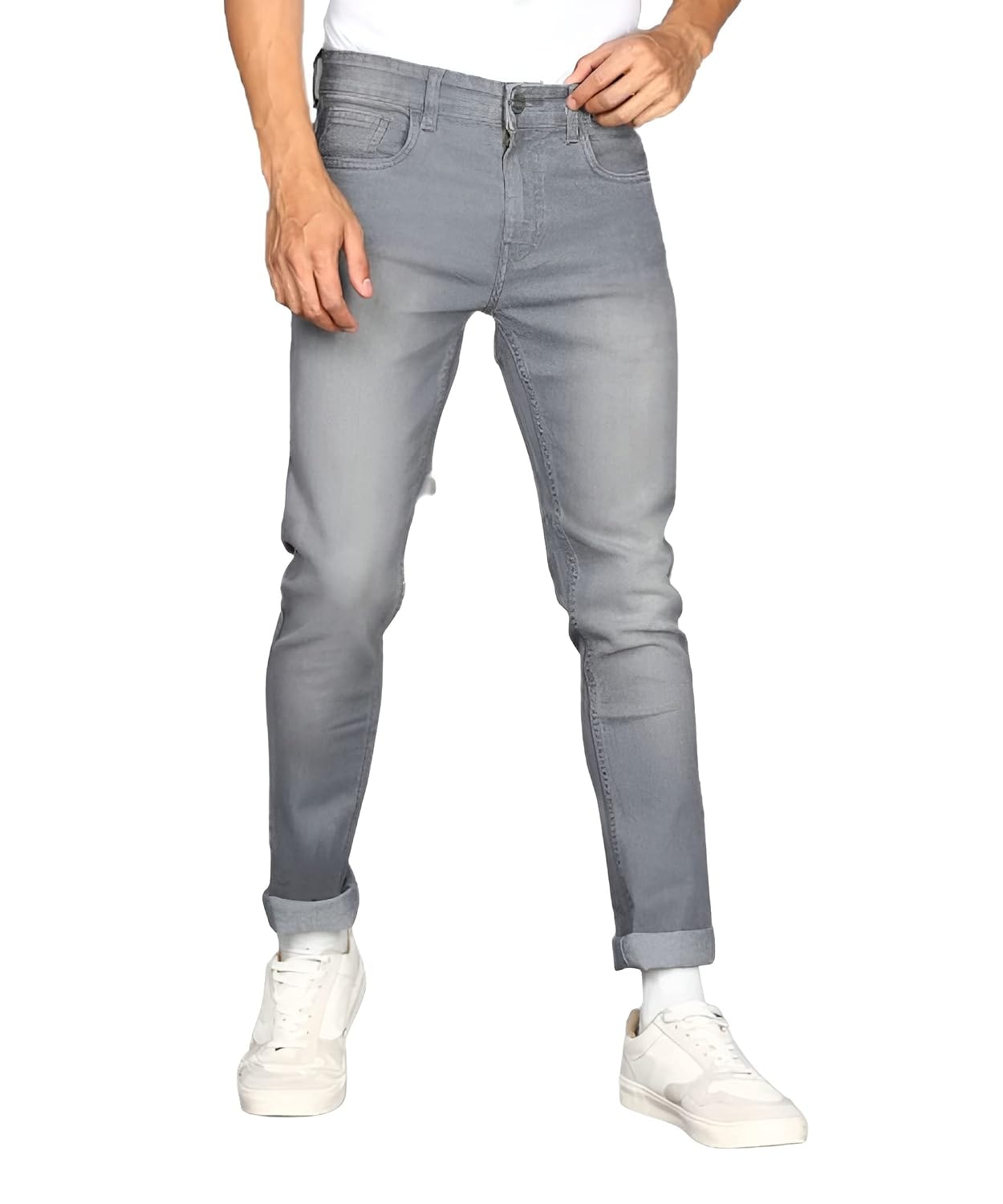 Ben Martin Men's Slim Fit Mid Rise Jeans