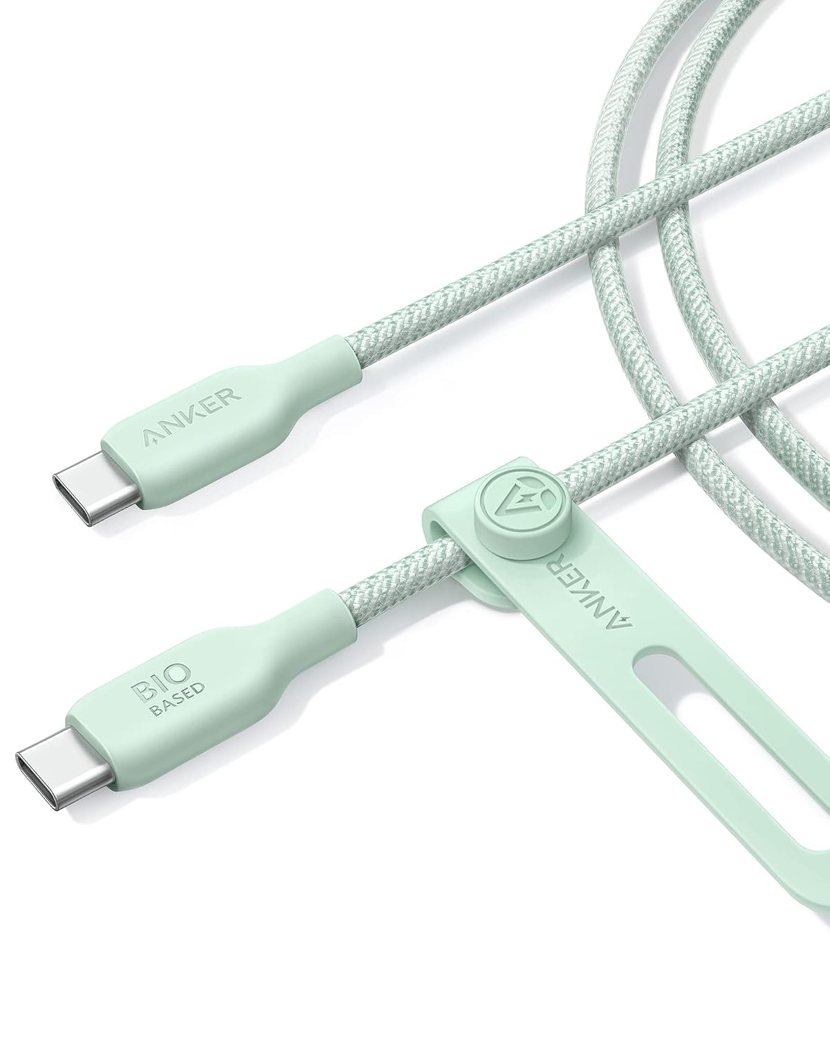 Anker 6ft USB-C to USB-C Cable (240W), Bio-Braided, Fast Charge for Samsung Galaxy S23+/S23 Ultra, iPhone 15/15 Pro, MacBook Pro 2020, iPad Pro 2020, iPad Air 4