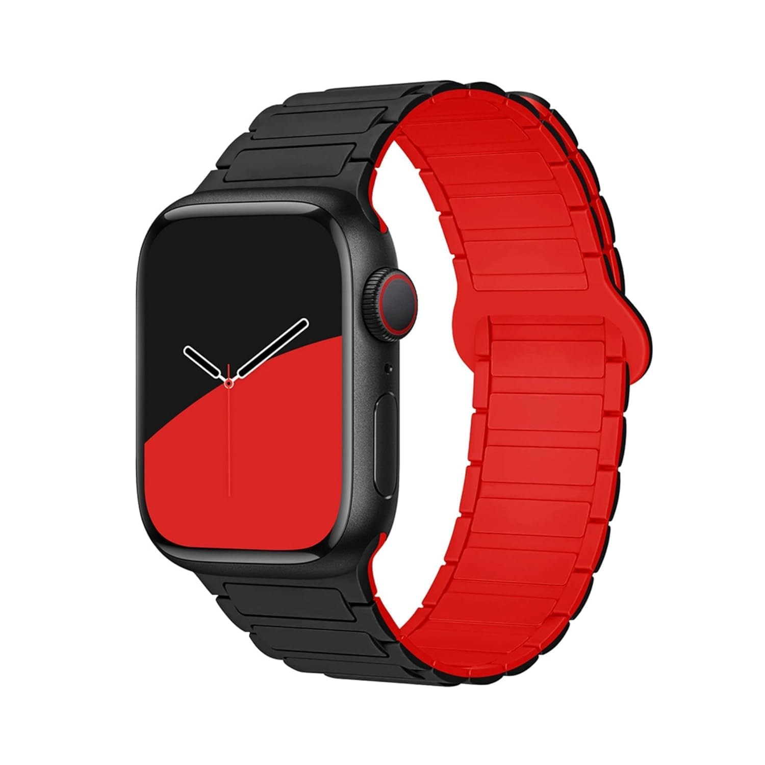 CERLINK Magnetic Silicone SmartWatch Strap for Apple Watch Ultra2 & Ultra 42,44,45,46,49mm Men & Women Watchband Compatible With iWatch Se10/9/8/7/6/5/4/3/2/1 SE