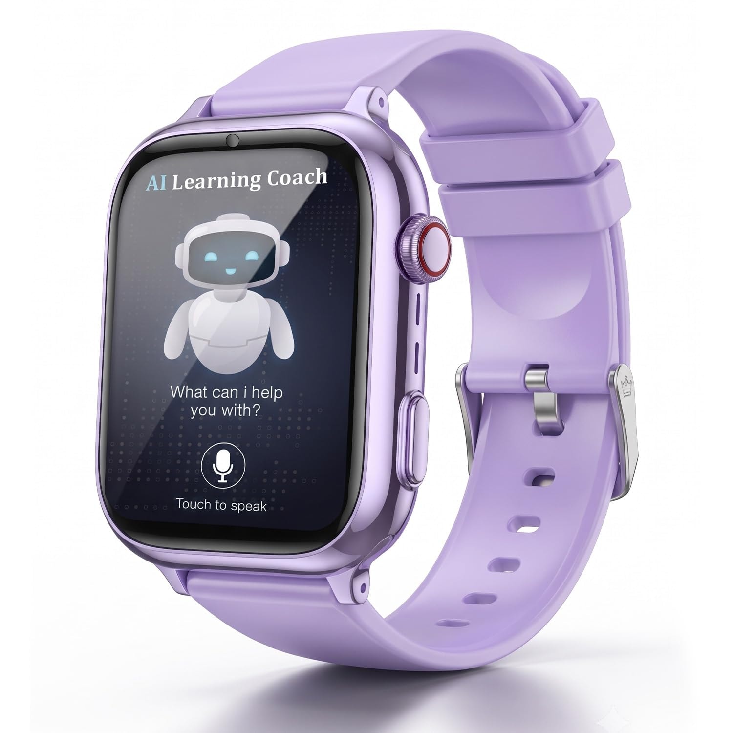 sekyo Neo AI -India's First AI-Powered Smart Watch for Kids | AI Learning Coach, Video Call, GPS Tracker, Habit Coach| Edu-Games, Step Count, SOS, Parental Control | Kids Smartwatch for Boys/Girls