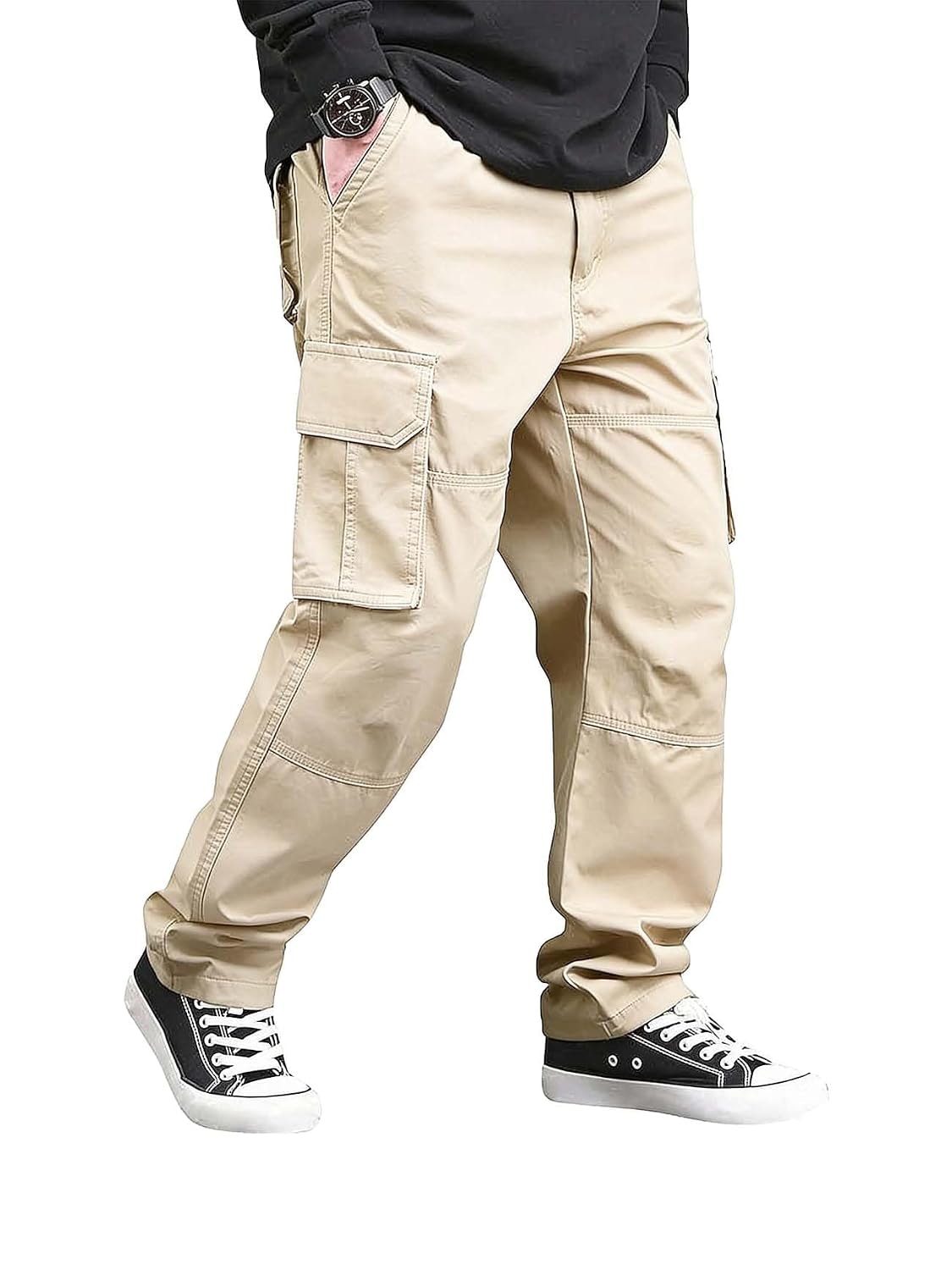 Lymio Cargo for Men | Cotton Cargo Pant | Lower for man | Comfortable Breathable Cargos for Casual, Office Wear | Pant for …