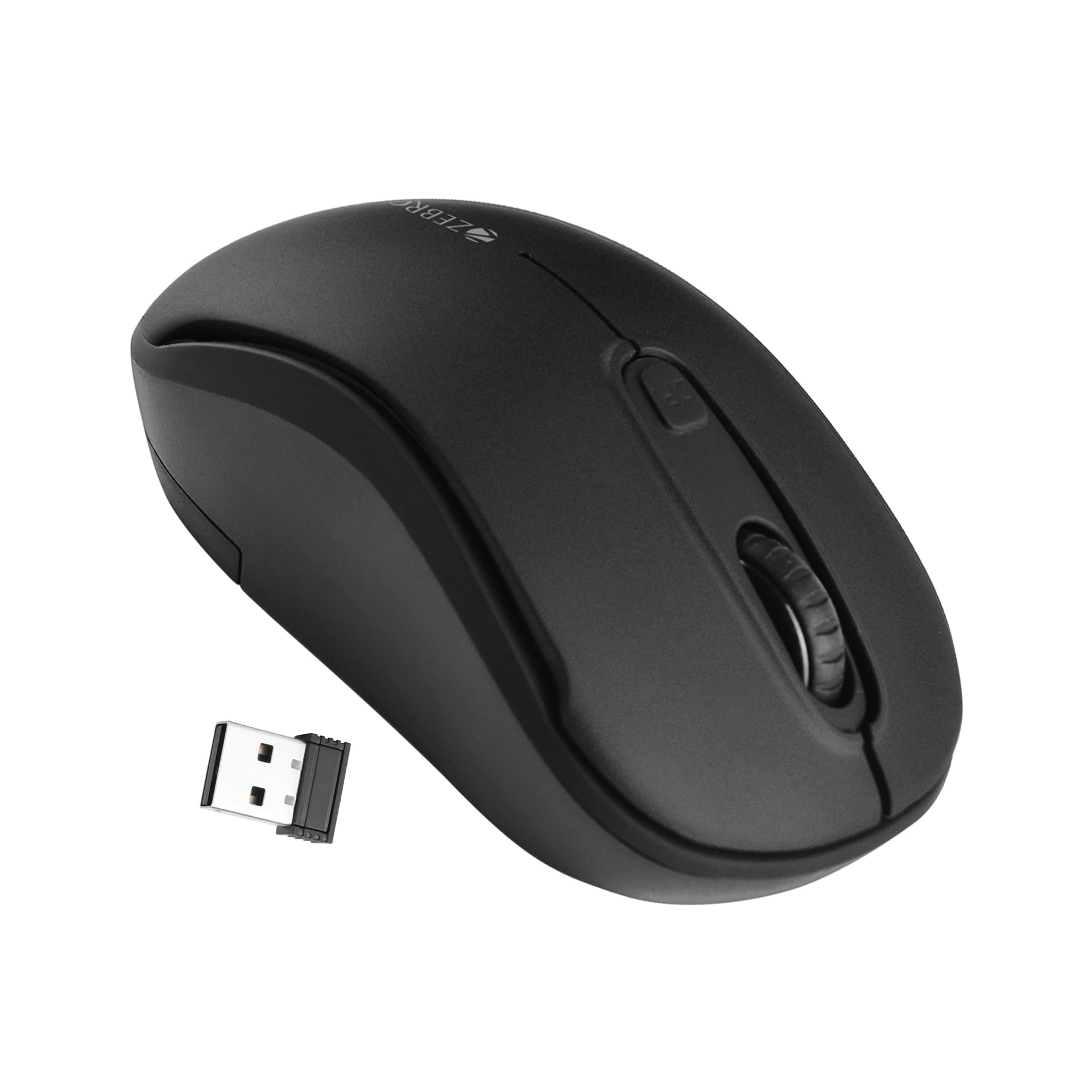 ZEBRONICS Dash Pro 2.4GHz Wireless Mouse, Upto 1600 DPI, 3 Level DPI, High Precision, Power Saving Mode, Comfortable & Lightweight, for Mac 