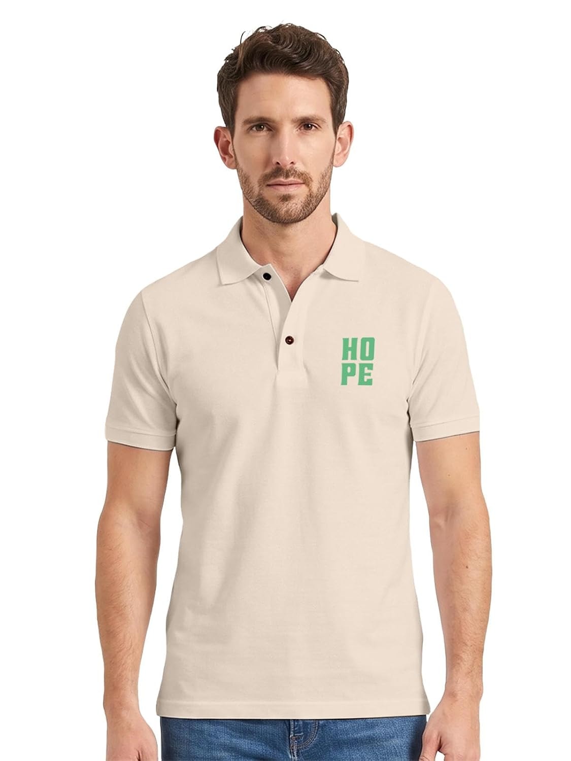 Polo T Shirt for Man | Cotton Rich Regular Fit Tshirt for Man | Men T-Shirts | Half Sleeves T Shirts for Men | Stylish Collar Polo Tshirts for Office | 10 Colors | Hope Design