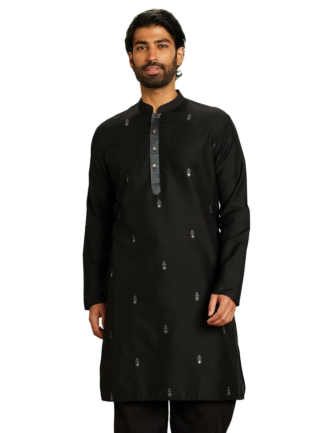 Amazon Brand - Symbol Men Festive Embellished Long Kurta