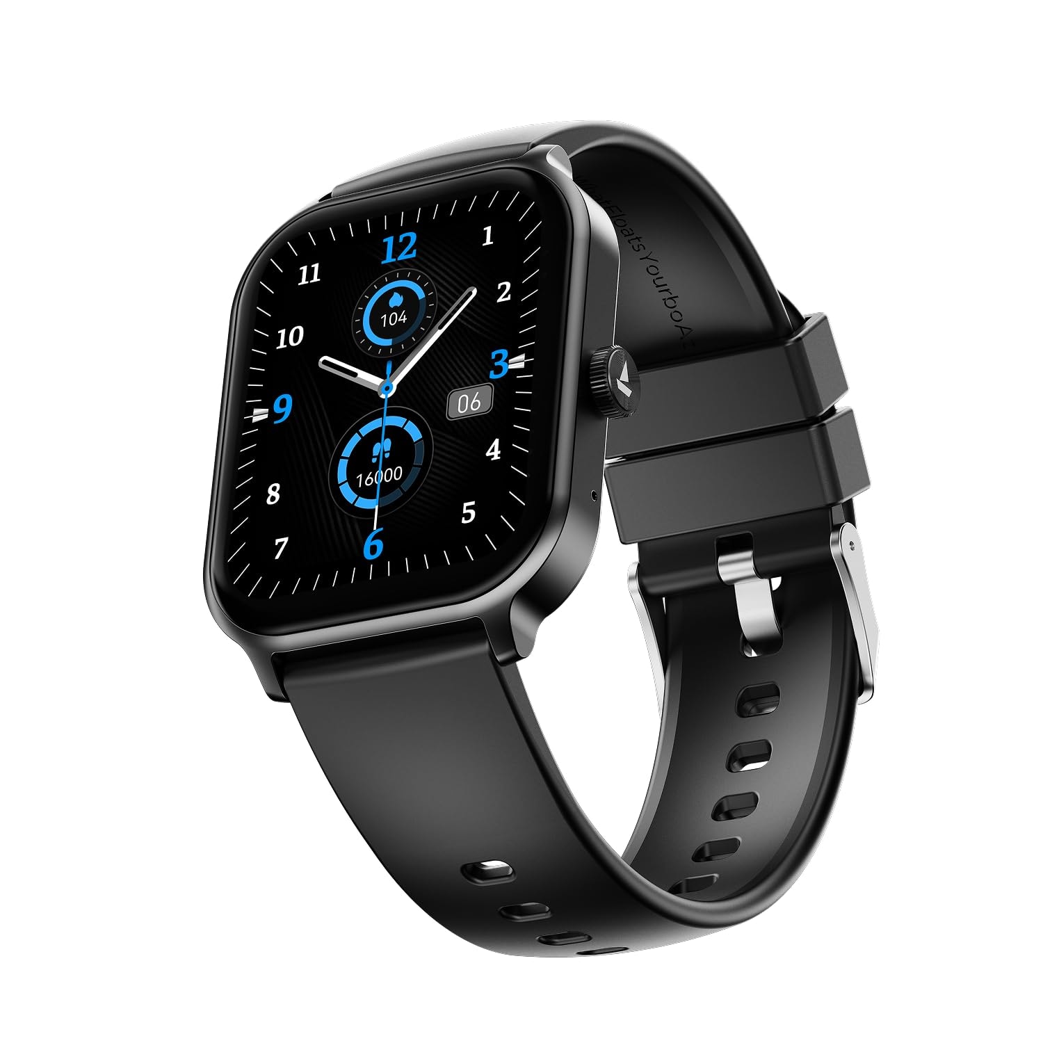 boAt Ultima Ember 2 Smartwatch, 1.96” AMOLED Display, Ultra Bright 1000 nits Brightness, AOD, Personalized Fitness Nudges, Functional Crown, 100+ Sports Mode smartwatch for Men & Women (Active Black)