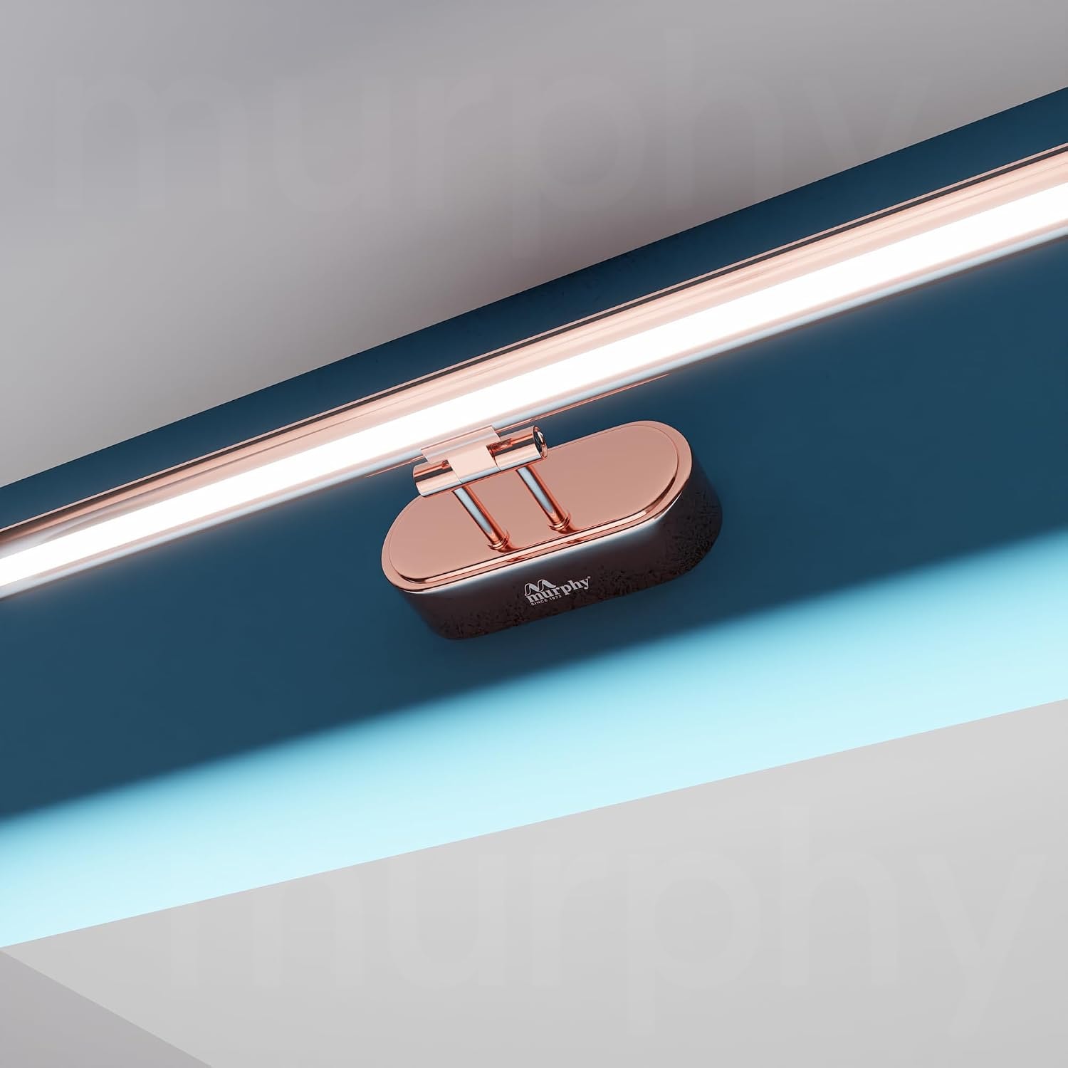 Murphy 6W 3-in-1 Color Changing Full Copper Finish LED Mirror Picture Wall Light,Bathroom Vanity Led Mirror Light with 2 Ye…