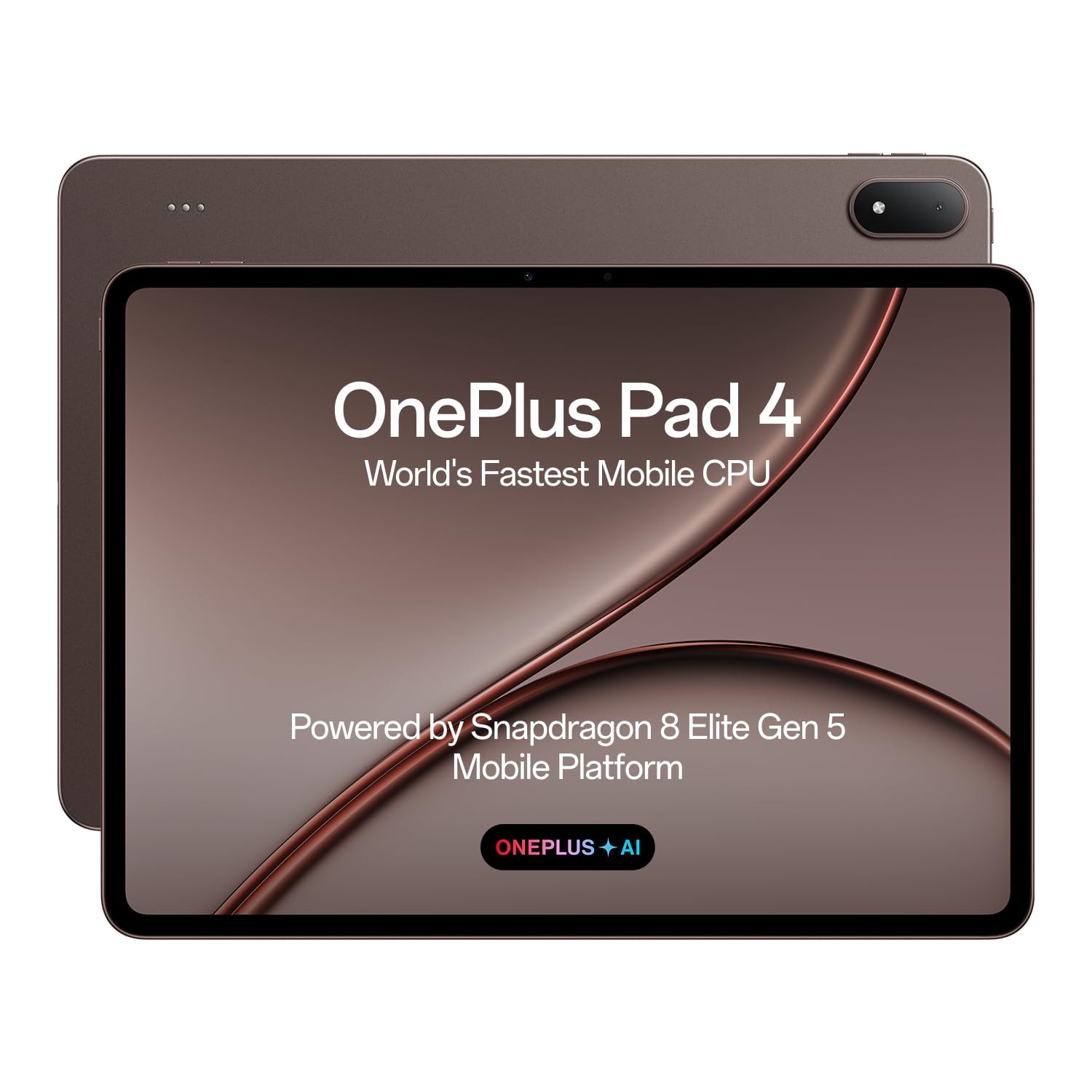 OnePlus Pad 4, 13.2 inch (33.53 CM), LCD, 8GB RAM, 256GB ROM, WiFi, 8 Speakers, Snapdragon 8 Elite Gen 5, Dune Glow, AI Enabled