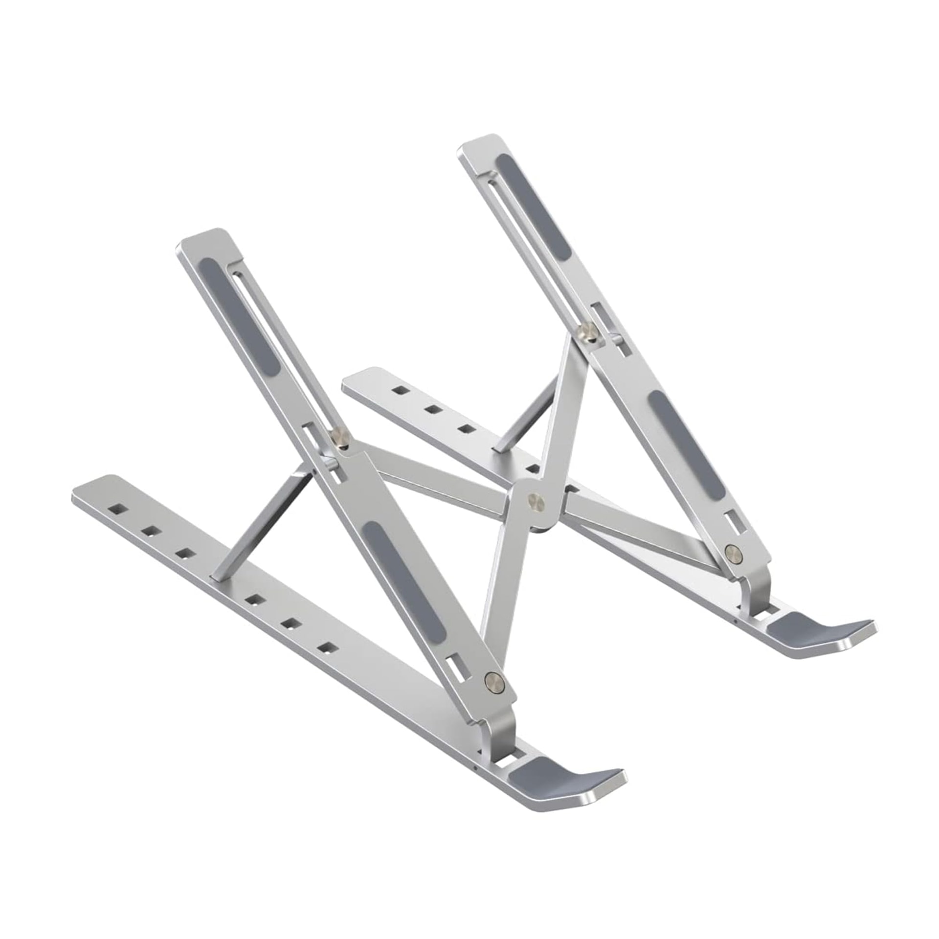 Ant Esports ALS05 6-Angle Adjustable Aluminum Laptop Stand for Desk | Foldable Portable Ergonomic Tabletop Notebook Riser | Anti-Slip Design