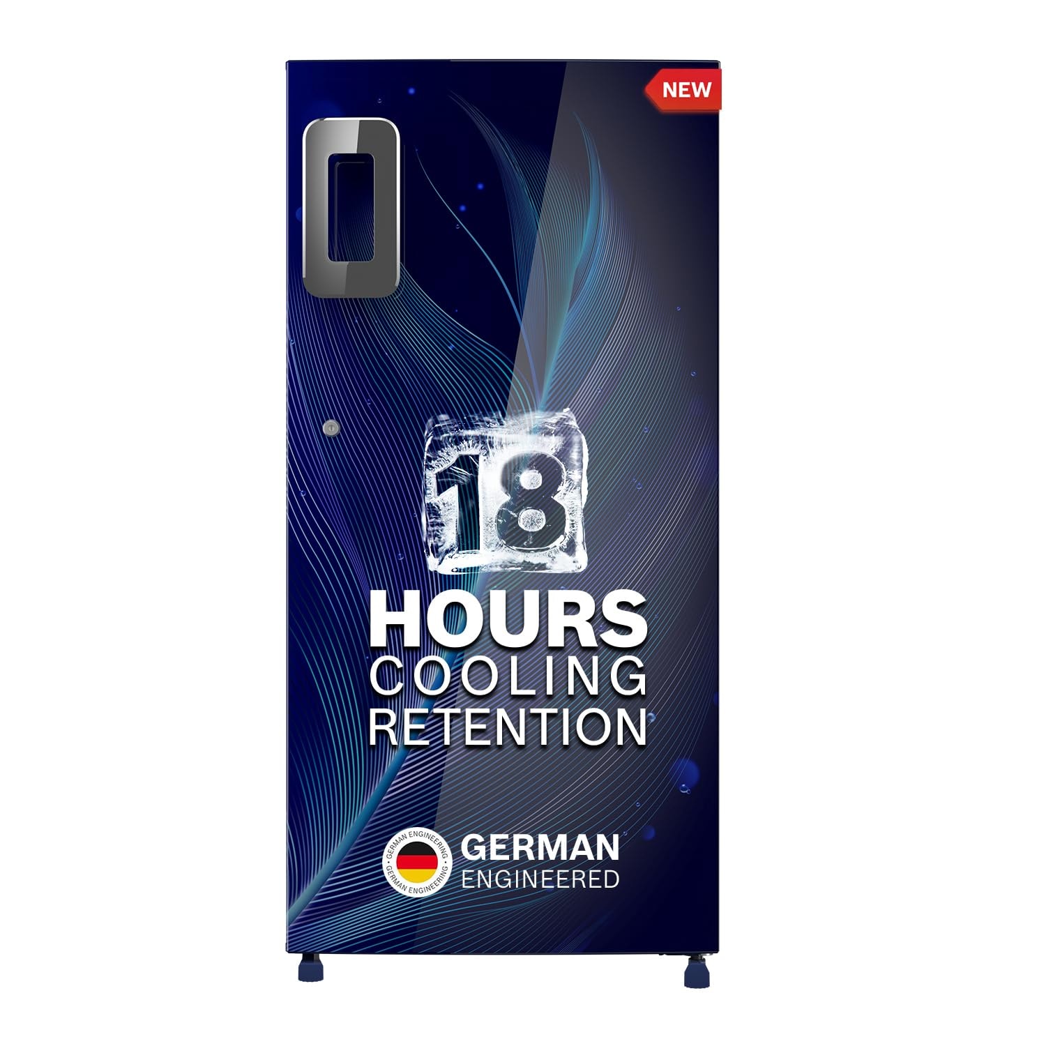 Bosch 207 L, 4 Star, Direct-Cool Single Door Refrigerator | 18 Hrs Cooling Retention | 2.5X Faster Cooling | Spacious Multi Box | Delicate Crisper for Soft Veggies (CST20B34NI, Feather Blue)