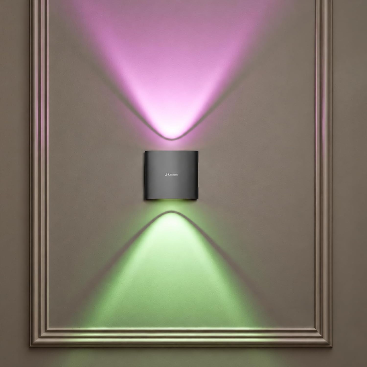 Murphy 2W LED Outdoor Wall Light | 2-Way Curved Beam| with–2-Year Warranty | 7+ Auto-Changing Colours IP66 Waterproof Alumi…