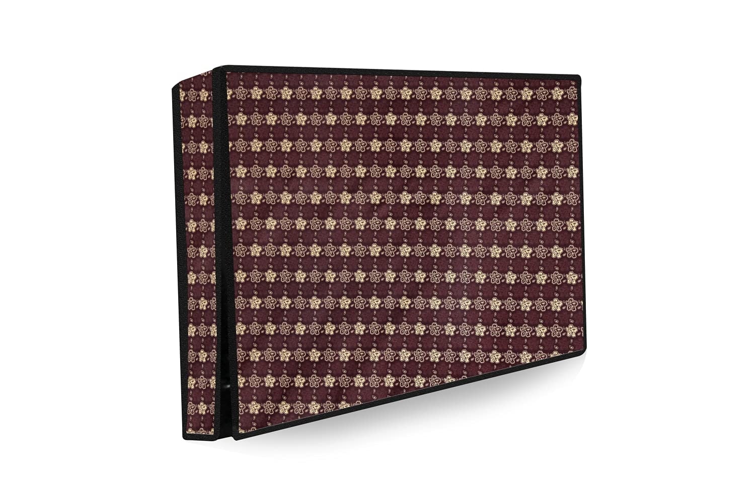 Stylista Waterproof Led Tv Cover For All 43 Inch Models Floral Pattern Brown - Polyvinyl Chloride