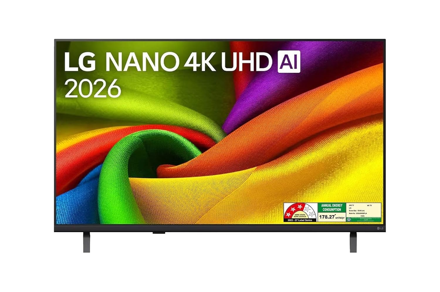 LG NanoCell 139 cm (55 inches) 4K Ultra HD Smart AI TV 55NU880BPLA (Dark Titan Silver, 2026 Model) | α7 AI Processor 4K Gen8 | 120Hz Native | Dolby Vision & Atmos | webOS 26