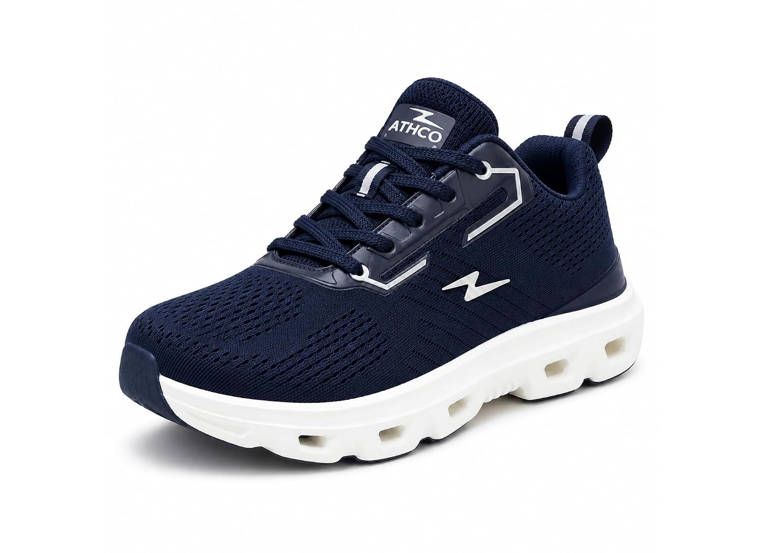 ATHCO mens Endura Running Shoes for Man Comfortable Men's Sports Shoes with Memory Foam Cushioned Insole Sports Shoes for Men Running Walking Lightweight Gym Shoe for Men Comfortable Stylish & Casual Walking Shoe for Man Anti Slip Gym Footwear ATHCO ENDURA