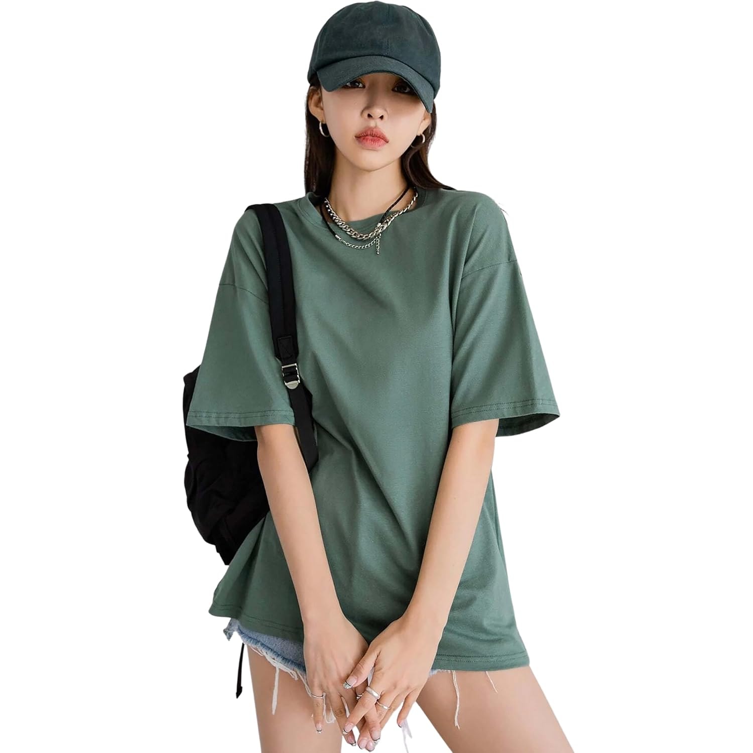 London Hills Women's Cotton Loose T-Shirt