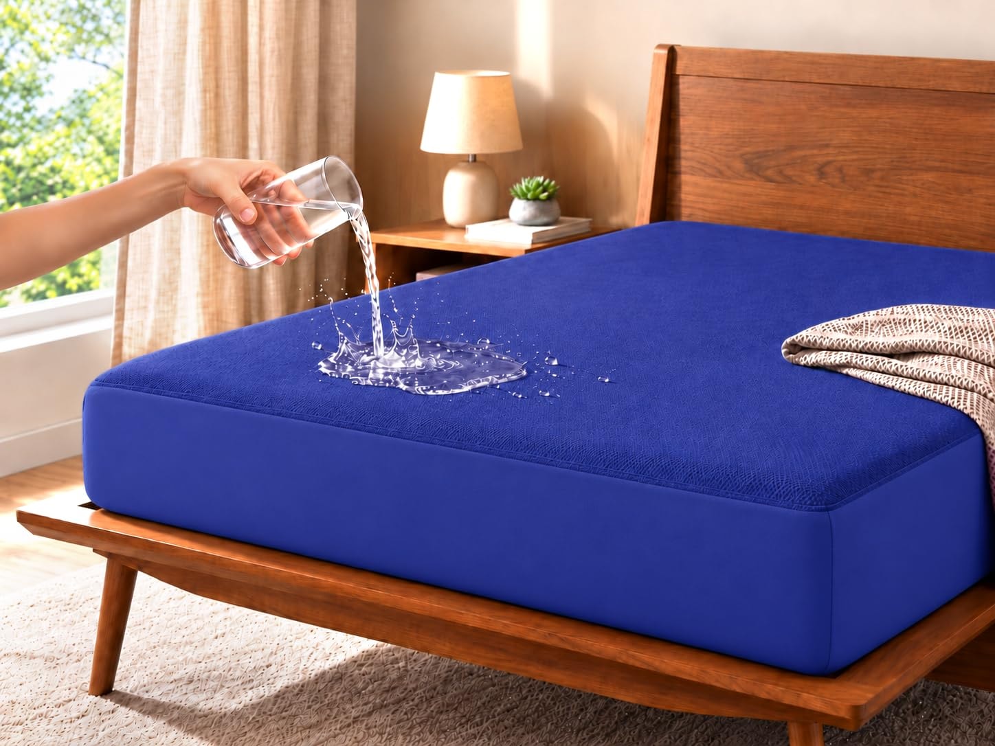 Trance Cotton Feel Terry Ultra Soft Waterproof Mattress Protector King Size | Breathable - Hypoallergenic Mattresses Cover …
