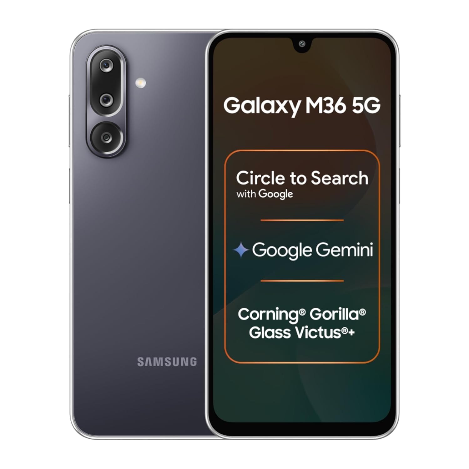 Velvet Black Samsung Galaxy M36 5G