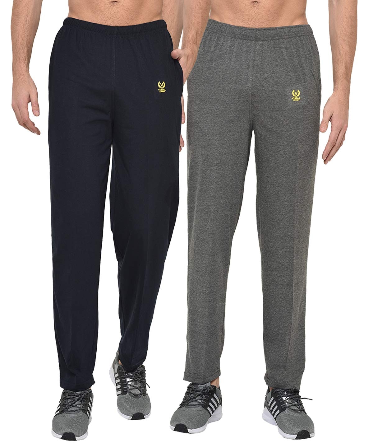 Mack Jonney Men's Regular Fit Track Pants(Pack of 2)