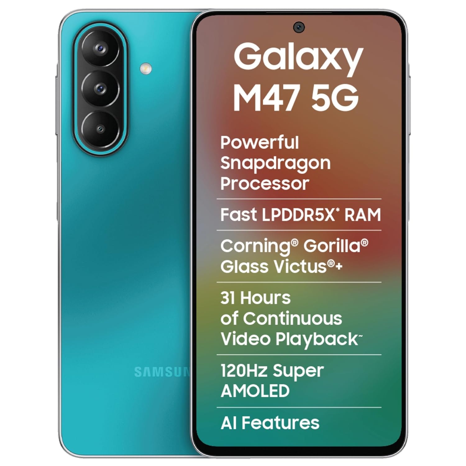 Blaze Blue Samsung Galaxy M47 5G