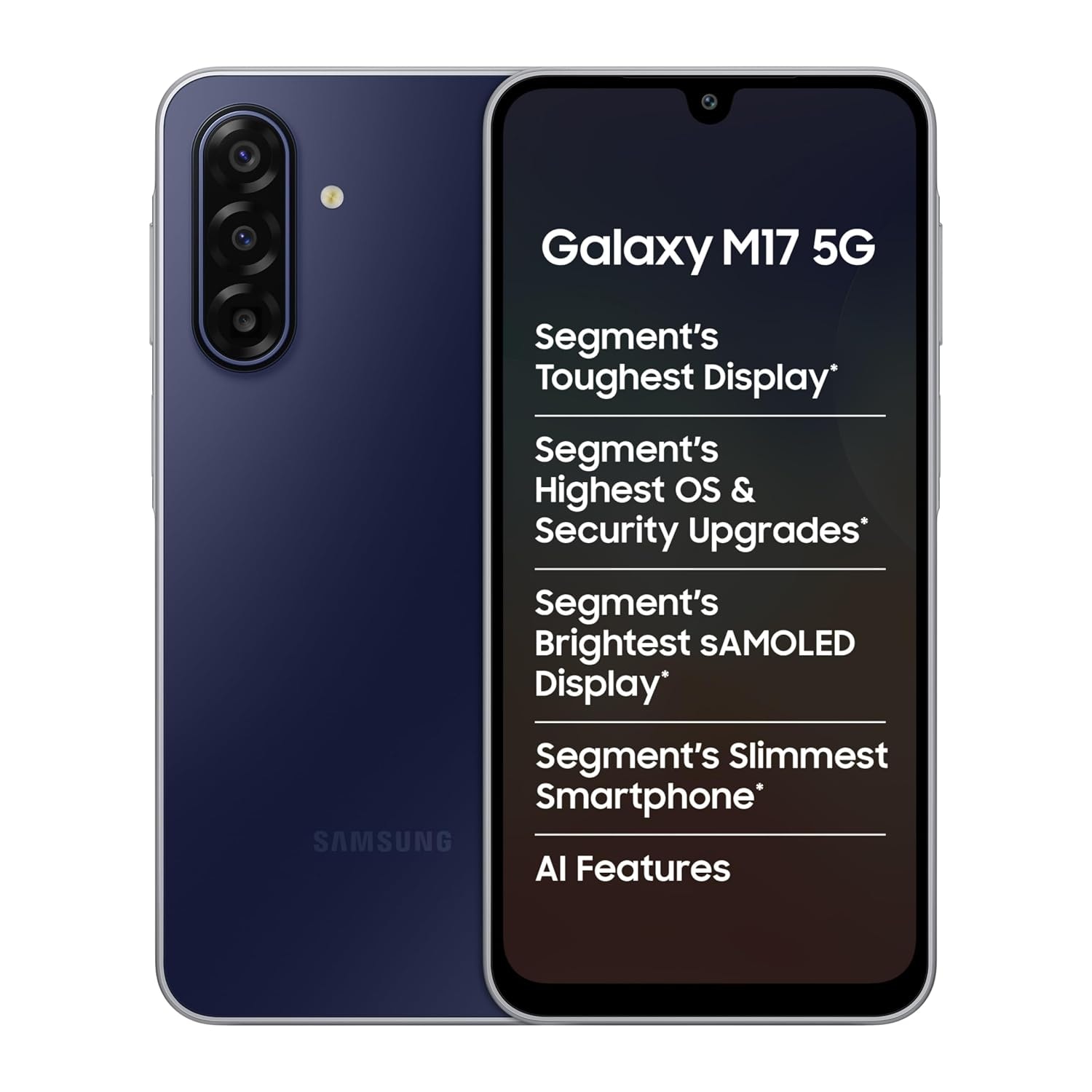 Sapphire Black Samsung Galaxy M17 5G