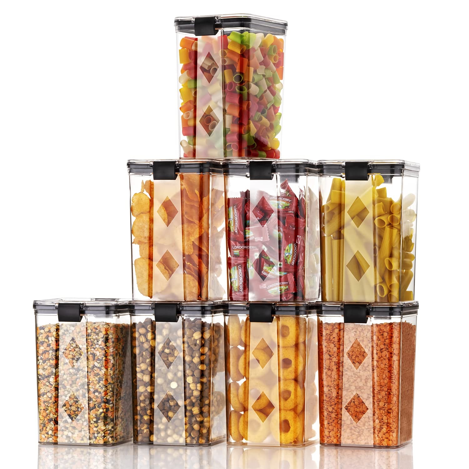 GOLWYN Air Tight Containers For Kitchen Storage Set, Bpa Container For Kitchen Storage Set, Kitchen Organizer And Kitchen Accessories Items 