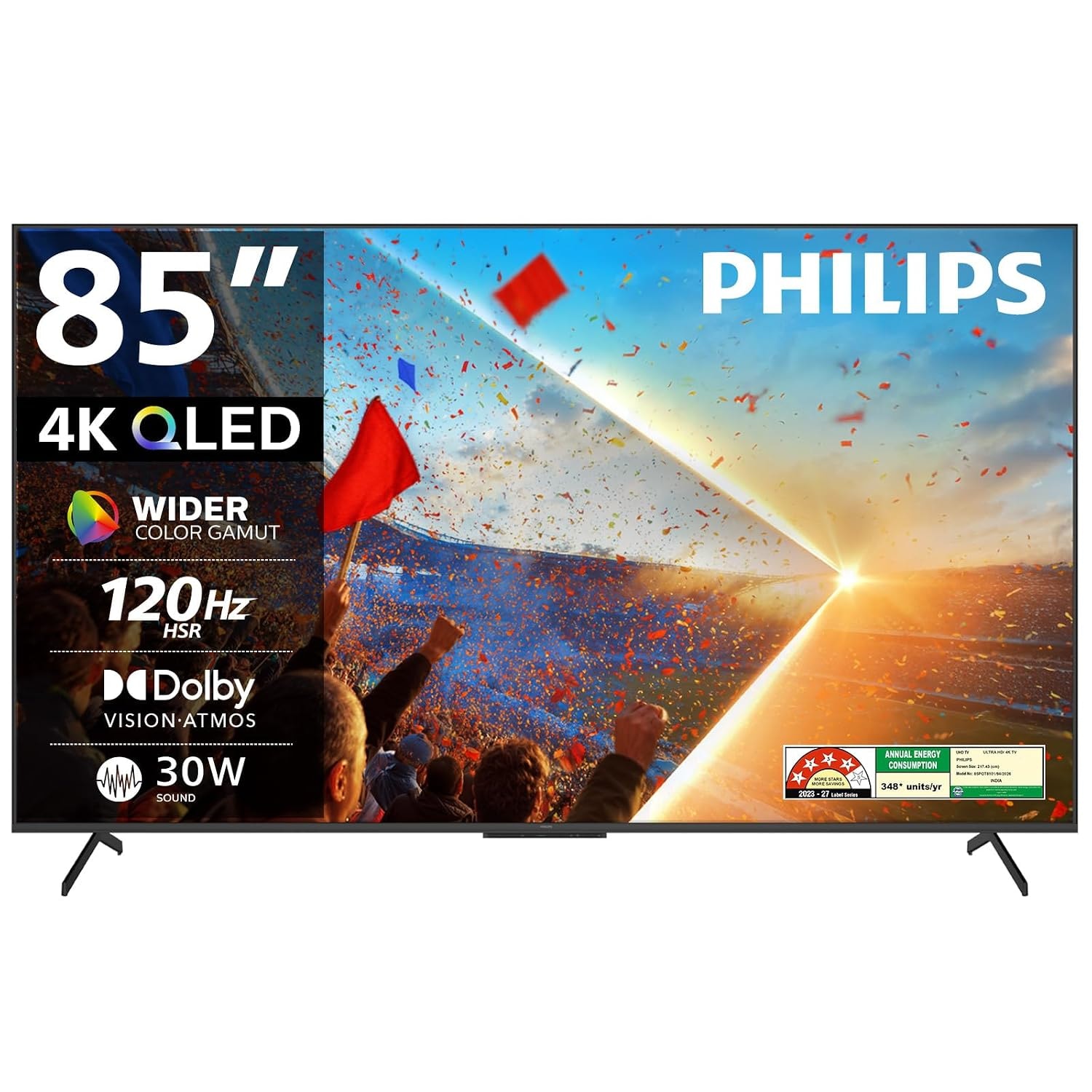 PHILIPS 217 cm (85 inch) 8101 Series 4K Ultra HD Smart QLED Google TV 85PQT8101/94