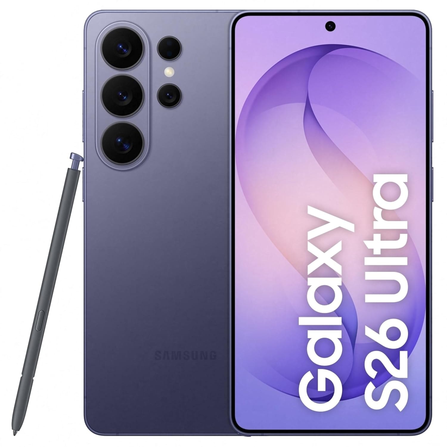 Samsung Galaxy S26 Ultra 5G (Cobalt Violet, 12GB RAM, 256GB Storage) with Built-in Privacy Display, AI Phone, Photo Assist, Creative Studio, 200MP Camera, 5000mAh Battery and Snapdragon 8 Elite Gen 5