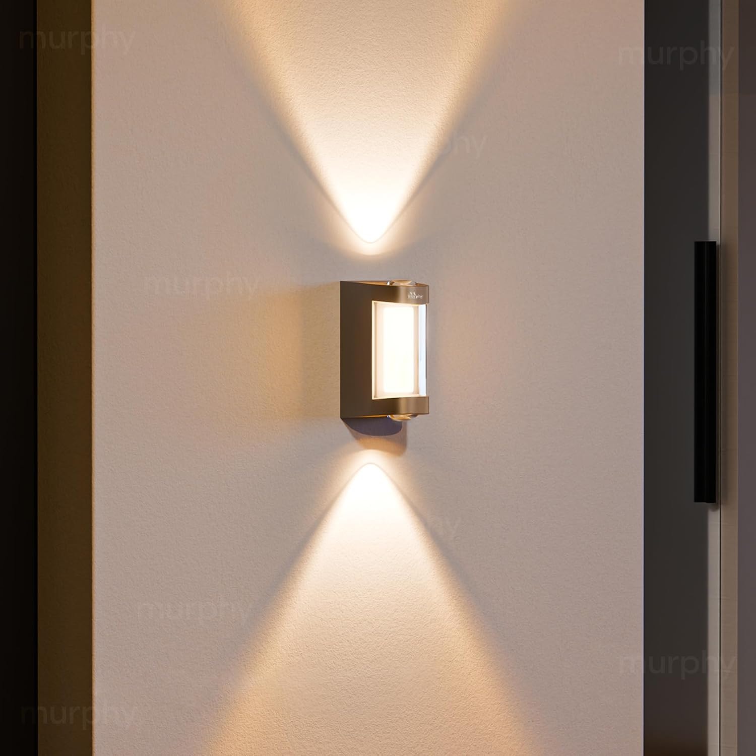 Murphy Beam Line 4W LED Outdoor/Indoor Wall Light | IP66 Waterproof | 2-Year Warranty | Up & Down Glow | Warm White | Shock…