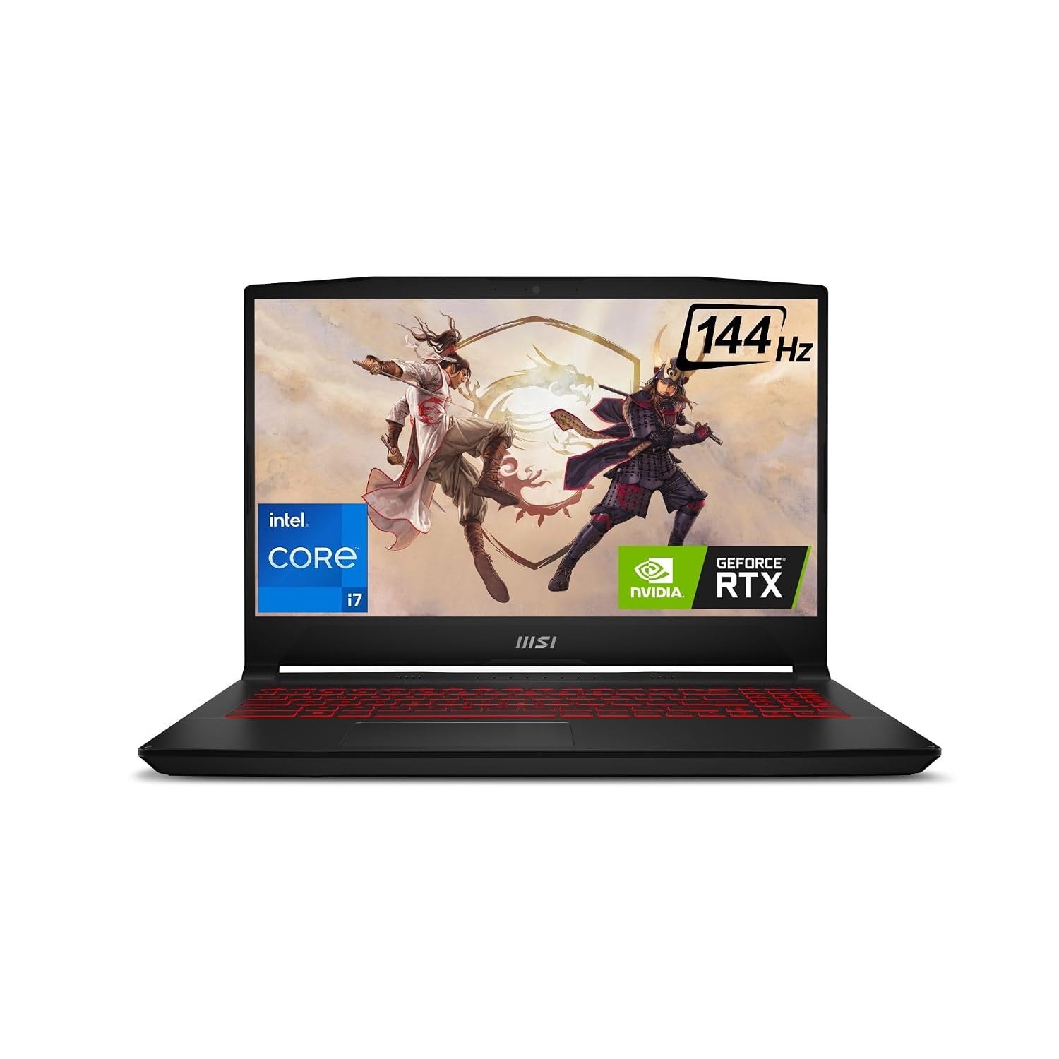 MSI Katana GF66, Intel 12th Gen. i7-12650H, 40CM FHD 144Hz Gaming Laptop (16GB/512GB NVMe SSD/Windows 11 Home/NVIDIA RTX 3050 4GB GDDR6/Black/2.25Kg), 12UCOK-800IN