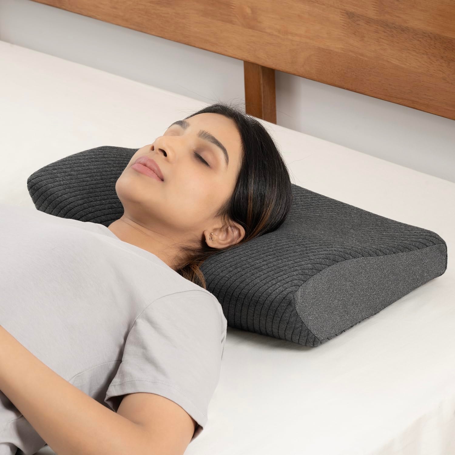 Wakefit Orthopedic Cervical Pillow | Small Size 19.5x11.5x4 Inch Memory Foam Pillow for Neck & Shoulder Pain | Machine Wash…