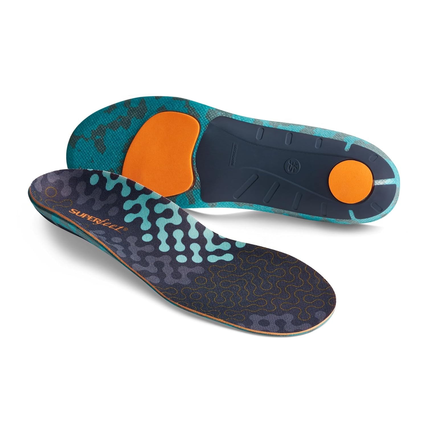 Superfeet Adapt Run Max - Cushioned Arch Support Insoles for Running Shoes - 9.5-11 Men / 10.5-12 Women