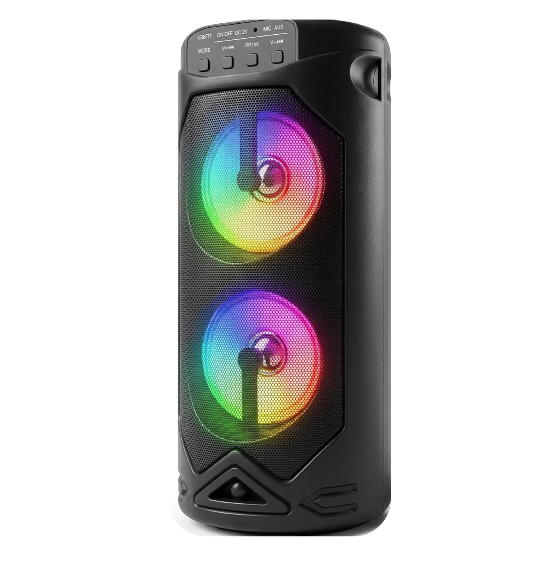 E GATE Thor 303 30W Party Speaker | Dual Driver Deep Bass | Splash Proof | RGB Lights | TWS | BT 5.2 | USB AUX TF FM | Type-C Charging | Por
