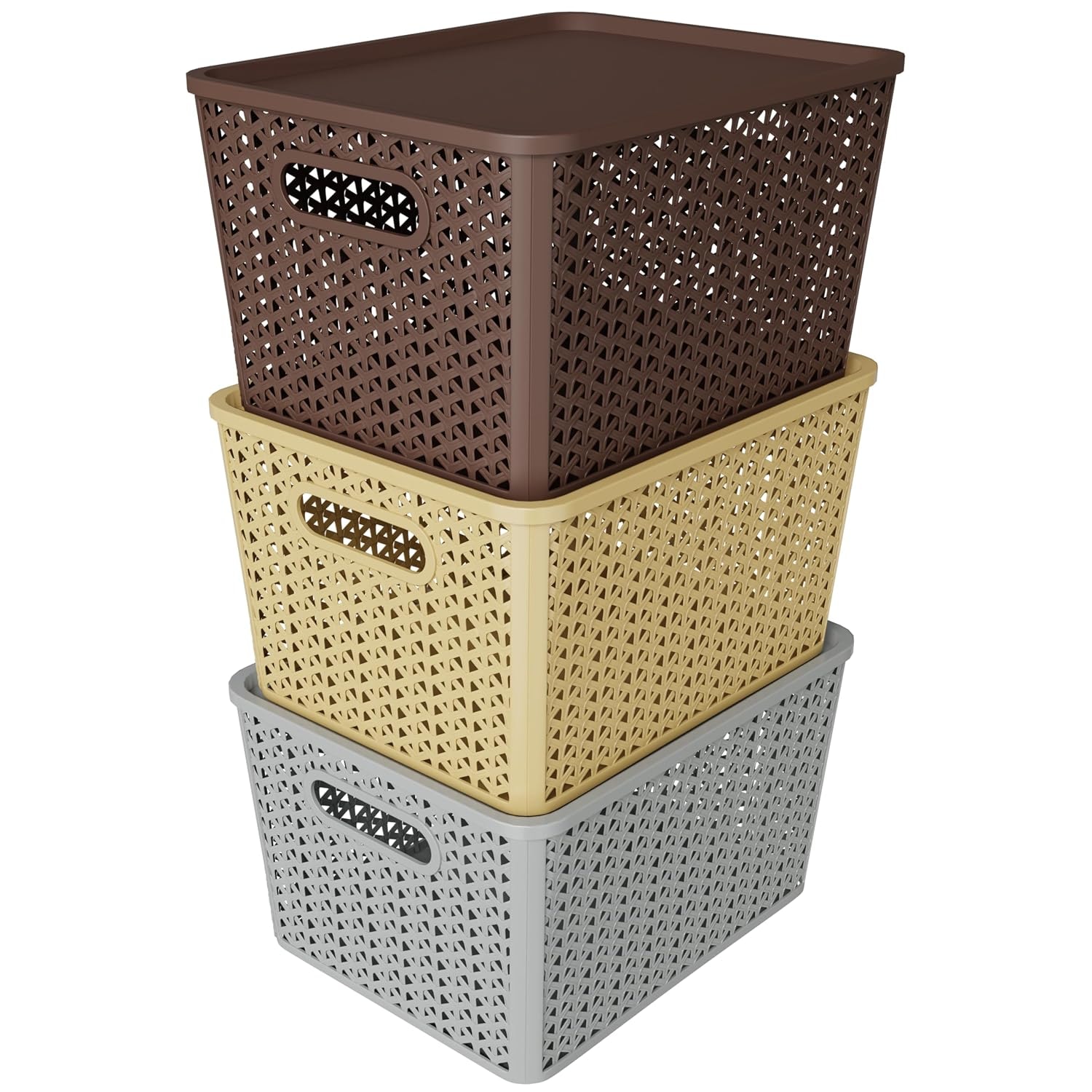 TEX-RO Big Storage Box and Organiser | Storage & Organizers | Organizer Storage Box for Kitchen, Clothes | Durable Storage …